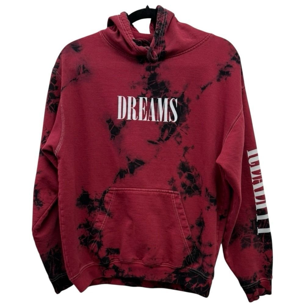 Pacsun Red And Black Tye Dye Dreams Hoodie. Mens. Y2K. Sz M